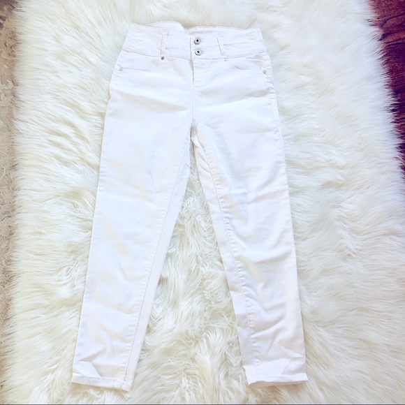 love, Fire Denim - Love Fire High Rise White Stretch Skinny Jeans